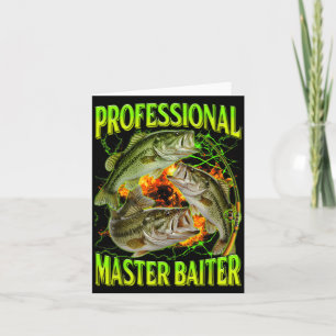 Professioneel meester lokker grappige visvangst me kaart