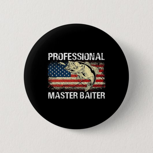 Professioneel Meester Lokker Retro Amerikaanse Vla Ronde Button 5,7 Cm (Voorkant)