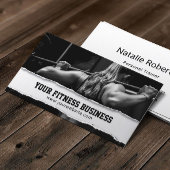 Professioneel meisje met persoonlijke opleiding visitekaartje