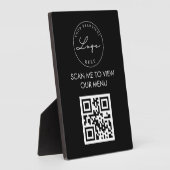 Professioneel menu Restaurants voor QR-codes Fotoplaat (Zijkant)