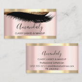 Professioneel merk Artist Eyelash Roos Modern Visitekaartje (Voorkant / Achterkant)