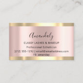 Professioneel merk Artist Eyelash Roos Modern Visitekaartje (Achterkant)