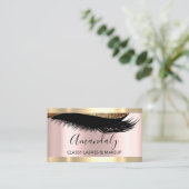 Professioneel merk Artist Eyelash Roos Modern Visitekaartje (Staand voorkant)