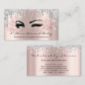 Professioneel merk Artist Green Eyes Silver Roos Visitekaartje (Voorkant / Achterkant)