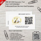 PROFESSIONEEL MERK LOGO ONTWERP QR CODE SJABLOON VISITEKAARTJE