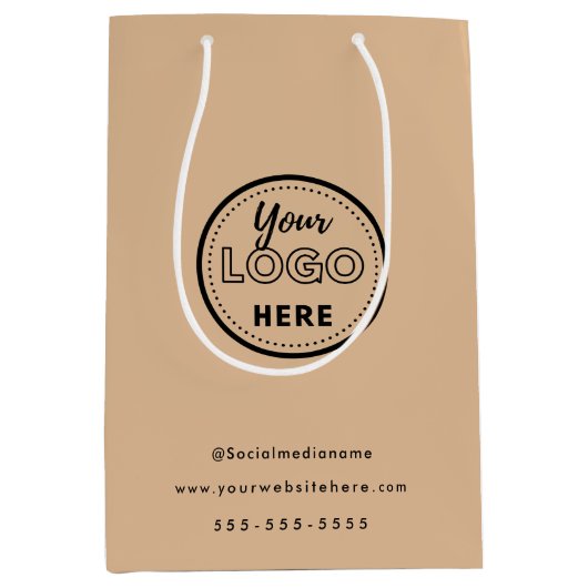 Professioneel Merk Minimalistische Landelijke Prom Medium Cadeauzakje (Voorkant)