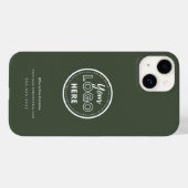 Professioneel merken Minimalistisch Forest Green L Case-Mate iPhone Case (Achterkant (horizontaal))
