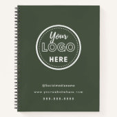 Professioneel merken Minimalistisch Forest Green L Notitieboek (Voorkant)