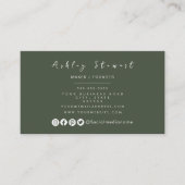 Professioneel merken Minimalistisch Forest Green L Visitekaartje (Voorkant)