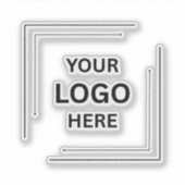 Professioneel Merkidentiteit Marketing Design Sticker (Voorkant)