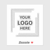 Professioneel Merkidentiteit Marketing Design Sticker (Vel)