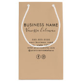 Professioneel Merkminimalisme Script Landelijk Klein Cadeauzakje (Achterkant)