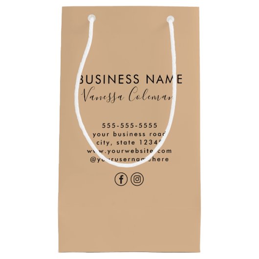 Professioneel Merkminimalisme Script Landelijk Klein Cadeauzakje (Voorkant)