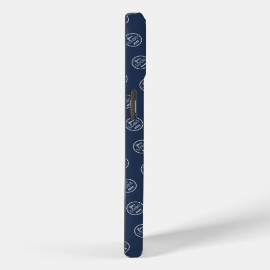 Professioneel Merkpatroon Logo Modern Marineblauw Case-Mate iPhone Case (Achterkant / Rechts)