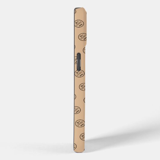 Professioneel Merkpatroon Logo Modern Rustiek Case-Mate iPhone Case (Achterkant / Rechts)