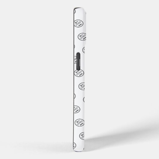 Professioneel Merkpatroon Logo Modern Wit Case-Mate iPhone Case (Achterkant / Rechts)