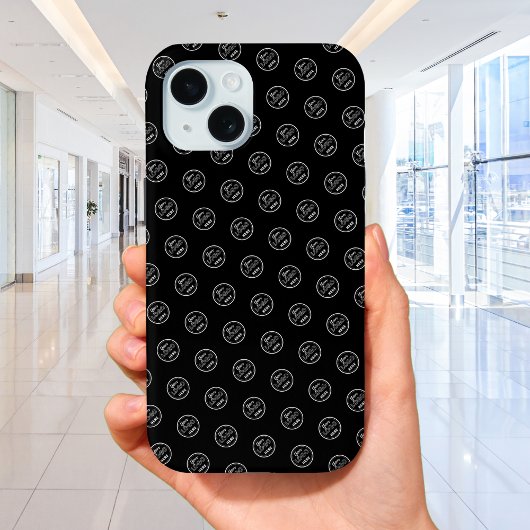 Professioneel Merkpatroon Logo Modern Zwart Case-Mate iPhone Case