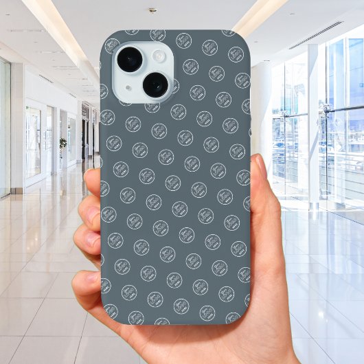 Professioneel Merkpatroon Logo Moderne Marine Case-Mate iPhone Case