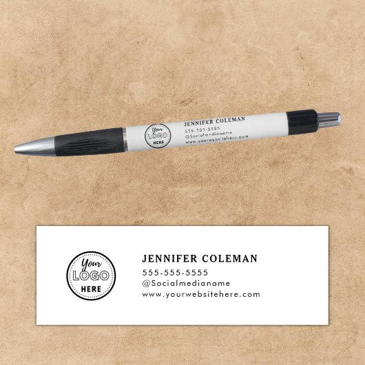 Professioneel merkpromotie-logo wit pen