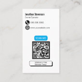 Professioneel met QR-code aangepaste drukreiniging Visitekaartje (Achterkant)