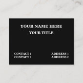 Professioneel met zwarte en witte kerstbomen visitekaartje (Achterkant)