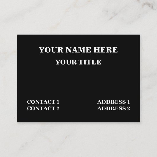 Professioneel met zwarte en witte kerstbomen visitekaartje (Achterkant)