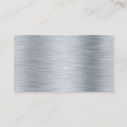 Professioneel metaal Modern Visitekaartje (Achterkant)
