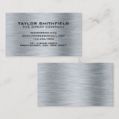 Professioneel metaal Modern Visitekaartje (Voorkant / Achterkant)