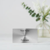 Professioneel metaal visitekaartje (Staand voorkant)