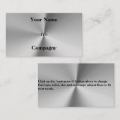 Professioneel metaal visitekaartje (Voorkant / Achterkant)