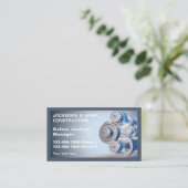 Professioneel metaalbewerkingsbedrijf visitekaartje (Staand voorkant)