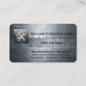 Professioneel metaalbewerkingsbedrijf visitekaartje (Voorkant)