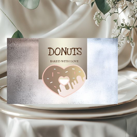 Professioneel, Metalen, Donuts, Bakkerij Visitekaartje