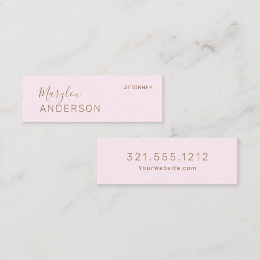 Professioneel - mini visitekaartje (Voorkant / Achterkant)