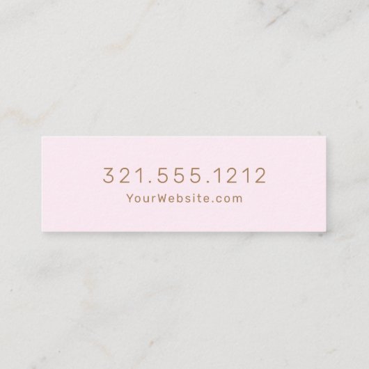 Professioneel - mini visitekaartje (Achterkant)