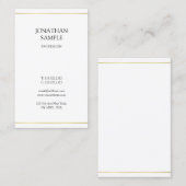 Professioneel, minimaal elegant design, modern visitekaartje (Voorkant / Achterkant)