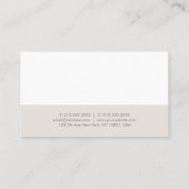 Professioneel, minimaal elegant design, modern visitekaartje (Achterkant)