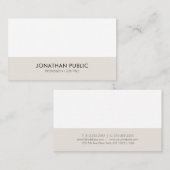 Professioneel, minimaal elegant design, modern visitekaartje (Voorkant / Achterkant)