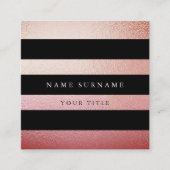 Professioneel minimaal Gold Square Visitekaartje (Voorkant)