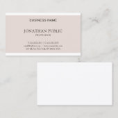 Professioneel, minimaal grafisch ontwerp elegant visitekaartje (Voorkant / Achterkant)