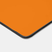 Professioneel Minimaal Monogram Sinaasappel Oranje Bureaumat (Hoek)