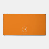 Professioneel minimaal Monogram Tangerine Sinaasap Bureaumat (Voorkant)