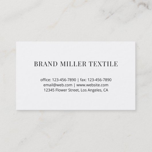 Professioneel Minimaal QR-code Visitekaartje (Achterkant)