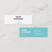 Professioneel minimaal Typografie Mini Visitekaart Visitekaartje (Voorkant / Achterkant)