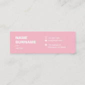 Professioneel minimaal Typografie Mini Visitekaart Visitekaartje (Achterkant)