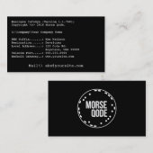 Professioneel minimaal Visitekaartje voor programm (Voorkant / Achterkant)