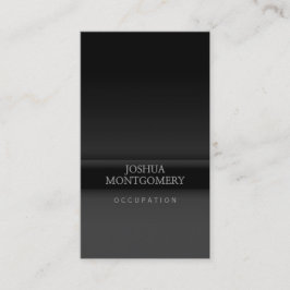 Professioneel minimaal visitekaartje zwart grijs