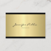 Professioneel, minimaal vormend design Gold Visitekaartje (Voorkant)