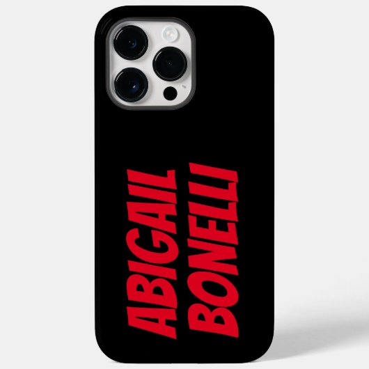 Professioneel minimale roodzwarte roze roman, stij Case-Mate iPhone case (Achterkant)