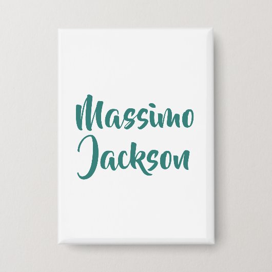 Professioneel Minimalistisch Aangepaste Naam Button (Voorkant)